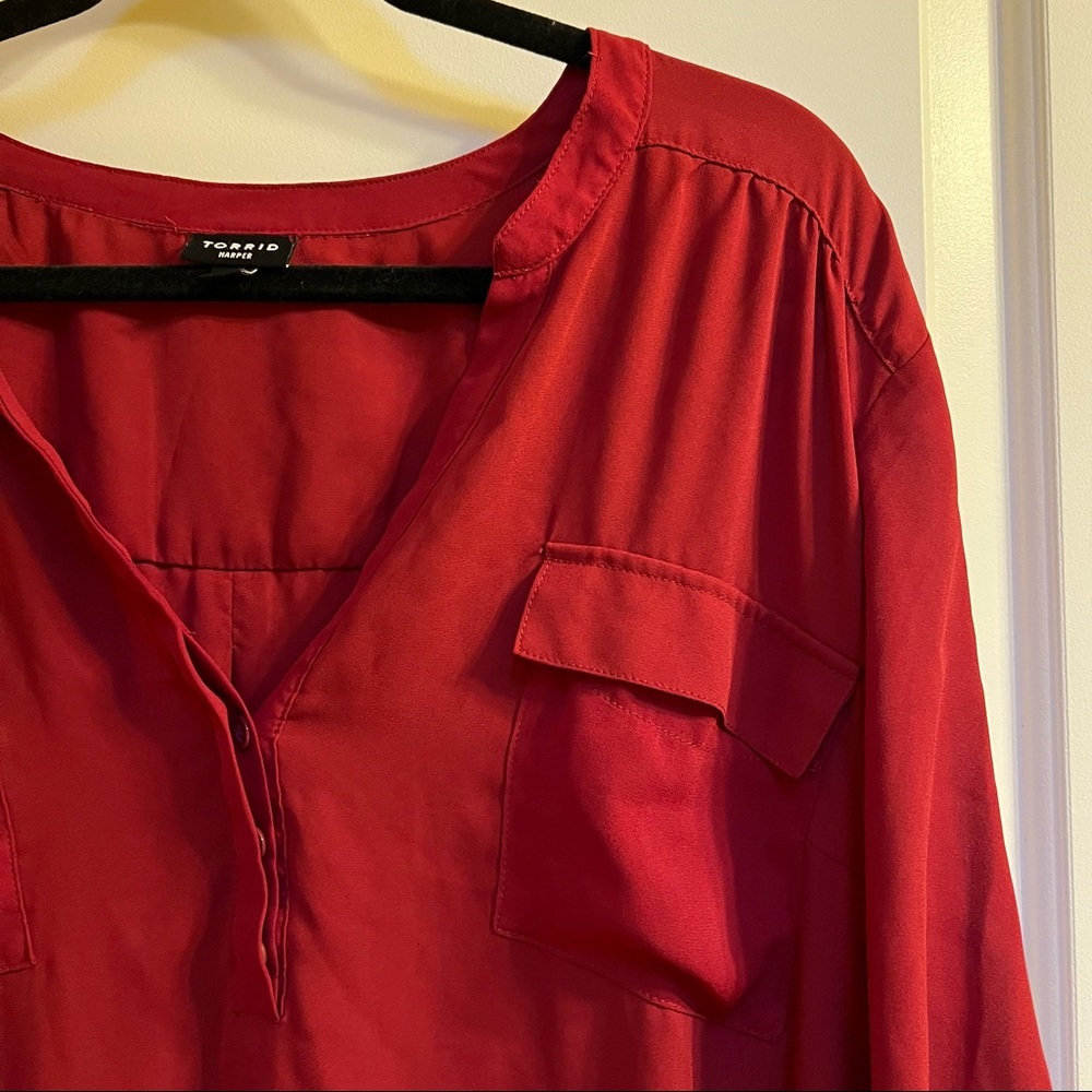 Torrid Harper Sheer shirt